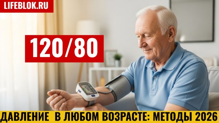 ДАВЛЕНИЕ 120_80 В ЛЮБОМ ВОЗРАСТЕ_ МЕТОДЫ 2026