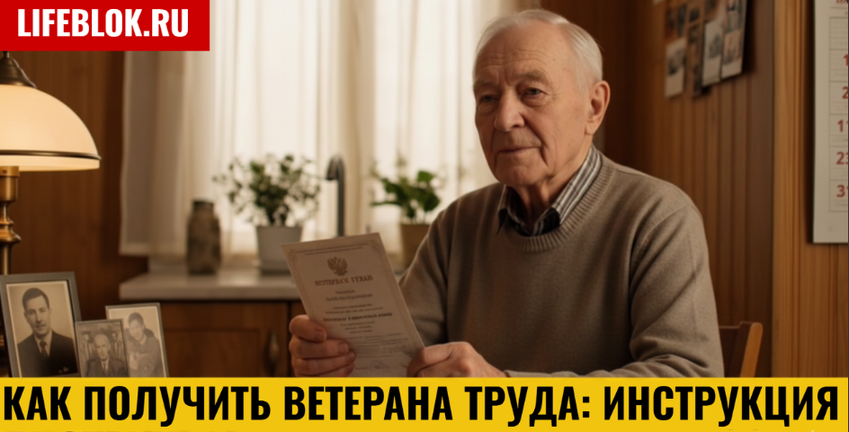КАК ПОЛУЧИТЬ ВЕТЕРАНА ТРУДА ИНСТРУКЦИЯ